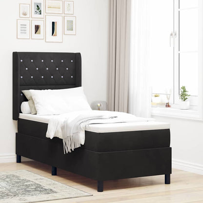 Boxspringbed met matras Zwart 80 x 200 cm Fluweel