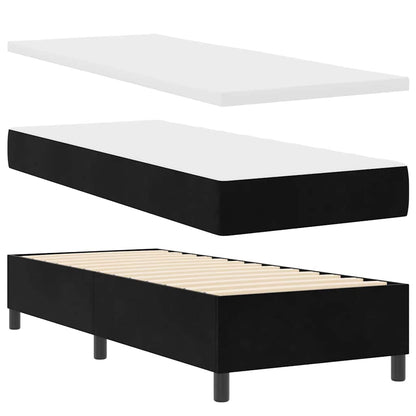 Boxspringbed met matras Zwart 80 x 200 cm Fluweel