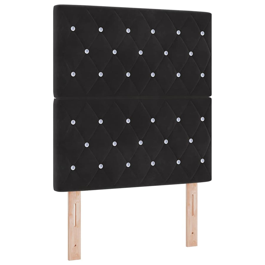 Boxspringbed met matras Zwart 80 x 200 cm Fluweel