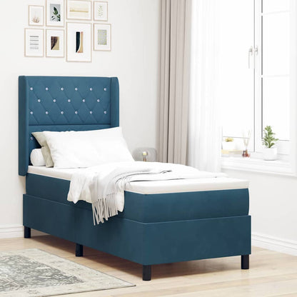 Boxspringbed met matras Blauw 80 x 200 cm Fluweel
