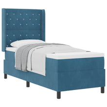 Boxspringbed met matras Blauw 80 x 200 cm Fluweel