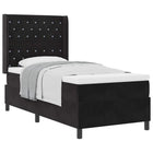 Boxspringbed 90x190 cm zwart fluweel