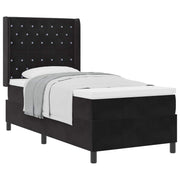 Boxspringbed 90x190 cm zwart fluweel