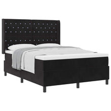 Boxspringbed met matras Zwart 160 x 200 cm Fluweel