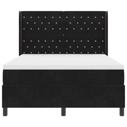 Boxspringbed met matras Zwart 160 x 200 cm Fluweel