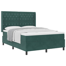 Boxspringbed met matras Donkergroen 160 x 200 cm Fluweel