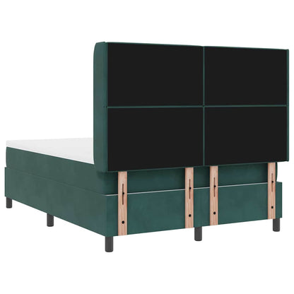 Boxspringbed met matras Donkergroen 160 x 200 cm Fluweel