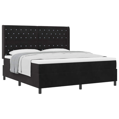 Boxspringbed met matras Zwart 180 x 200 cm Fluweel