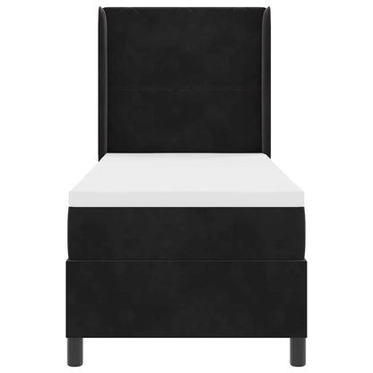 Boxspringbed met hoofdeinde Zwart 80 x 200 cm Fluweel
