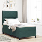 Boxspringbed 100x200 cm donkergroen fluweel
