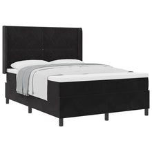 Boxspringbed met hoofdeinde Zwart 160 x 200 cm Fluweel