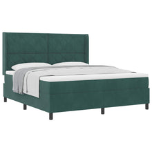Boxspringbed met hoofdeinde Donkergroen 180 x 200 cm Fluweel
