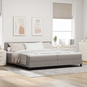 Boxspring bed 200x200 cm taupe met matras