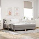 Boxspring bed Taupe 180x200 cm met LED hoofdeinde