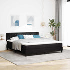 Boxspring bed met matras zwart 180x200 cm fluweel