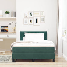 LED Box Spring Bed met matras Donkergroen 120 x 200 cm Fluweel