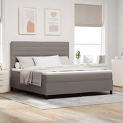 Boxspring bed met matras LED Taupe 180x200 cm
