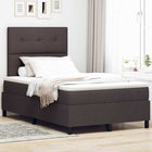 Boxspring bed 120x190 cm donkerbruin stof
