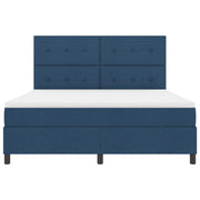 Boxspring bed 180x200 cm blauw met LED