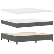 Boxspring bed 200x200 cm donkergrijs