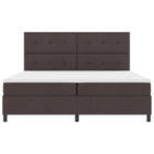 Boxspring bed 200x200 cm donkerbruin