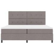 Boxspring bed taupe 200x200 cm met led strip