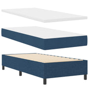 Boxspring bed 100x200 cm blauw stof