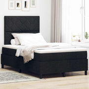 Boxspring bed 120x190 cm zwart stof