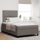 Boxspring bed 120x200 cm taupe met led strip