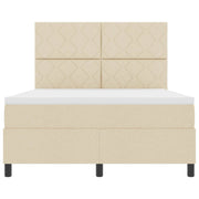 Boxspring bed crème 160x200 cm met LED-strip