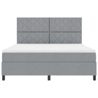 Boxspring bed 180x200 cm lichtgrijs