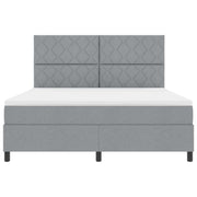 Boxspring bed 180x200 cm lichtgrijs