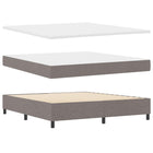 Boxspring bed 180x200 cm taupe met LED-strip