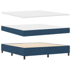 Boxspringbed blauw 180x200 cm met ledverlichting