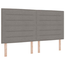 LED Box Spring Bed met matras Taupe 180 x 200 cm Stof