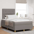 Box spring bed met matras 120x190 cm taupe