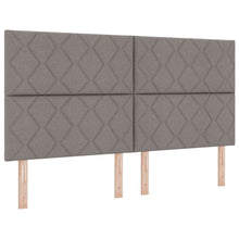 LED Box Spring Bed met hoofdeinde Taupe 180 x 200 cm Stof