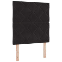 LED Box Spring Bed met hoofdeinde Zwart 80 x 200 cm Fluweel