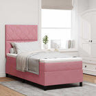 Boxspringbed 90x190 cm roze met LED