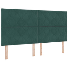 LED Box Spring Bed met matras Donkergroen 180 x 200 cm Stof