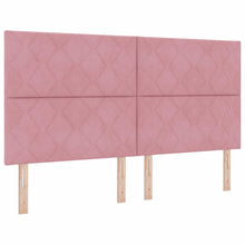 LED Box Spring Bed met matras Roze 180 x 200 cm Fluweel