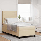 Boxspring led bed 80x200 cm crème