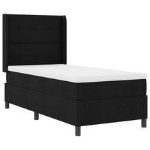 LED Box Spring Bed met hoofdeinde Zwart 100 x 200 cm Stof