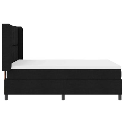 LED Box Spring Bed met hoofdeinde Zwart 140 x 190 cm Stof