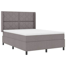 LED Box Spring Bed met hoofdeinde Taupe 140 x 200 cm Stof