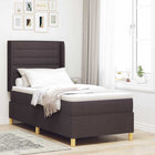 Boxspringbed bruin 80x200 cm stof