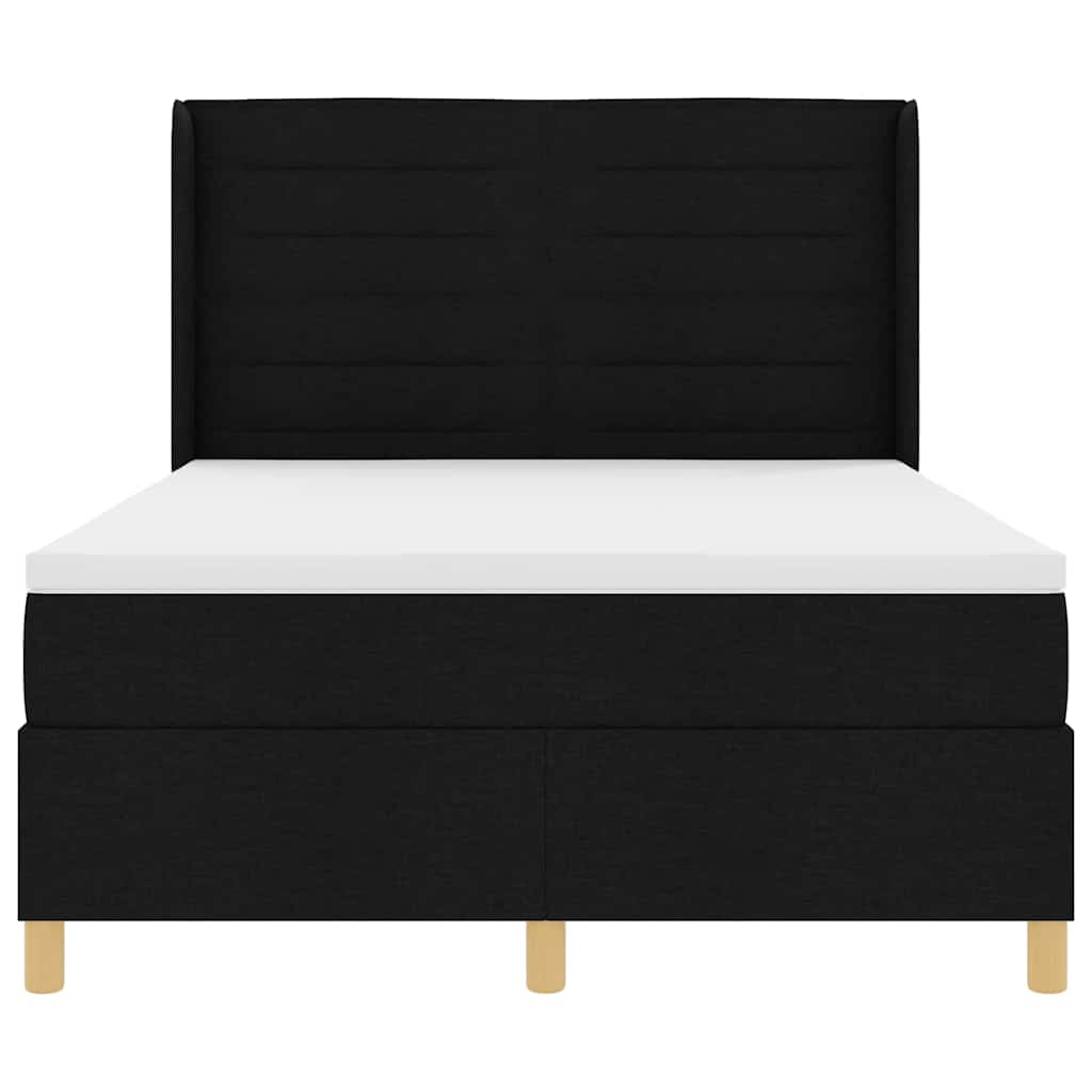 Boxspring bed met matras Zwart 160 x 200 cm Stof
