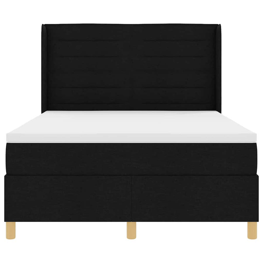 Boxspring bed met matras Zwart 160 x 200 cm Stof