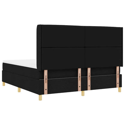 Boxspring bed met matras Zwart 180 x 200 cm Stof