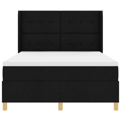 Boxspring bed met matras Zwart 160 x 200 cm Stof